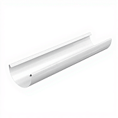 Желоб водосточный D185х3000 (ПЭ-01-9003-0.5) (фото)