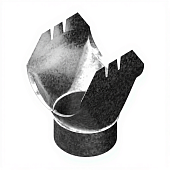 Воронка выпускная D185х150 ОЦ-01-БЦ Бесцветный-0.5 (фото)