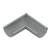 Угол желоба D185 ПЭ-01-9003 Белый-0.5 (фото)