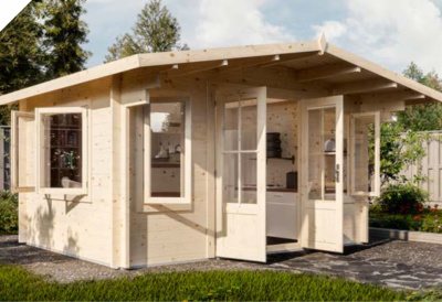 Садовый дом 10 (Комфорт) - брус 44 мм (фото)