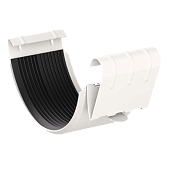 Соединитель желоба D125 GS (ВПЭ-02-9010 Чистый белый-1) (фото)