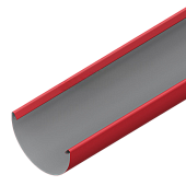 Желоб водосточный D185x3000 (ПЭ-01-3011 Коричнево красный -0,5) (фото)