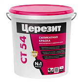 CERESIT СТ 54 Краска силик д/нар раб база (15 кг) (фото)